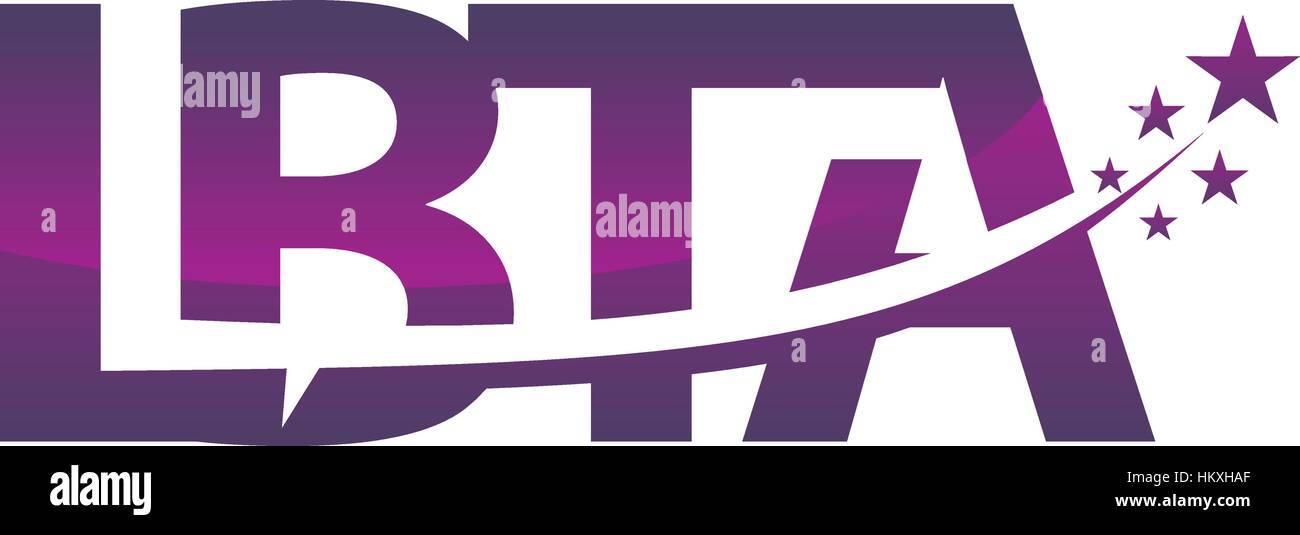 Modernes Logo Lösung Brief LBTA Stock Vektor