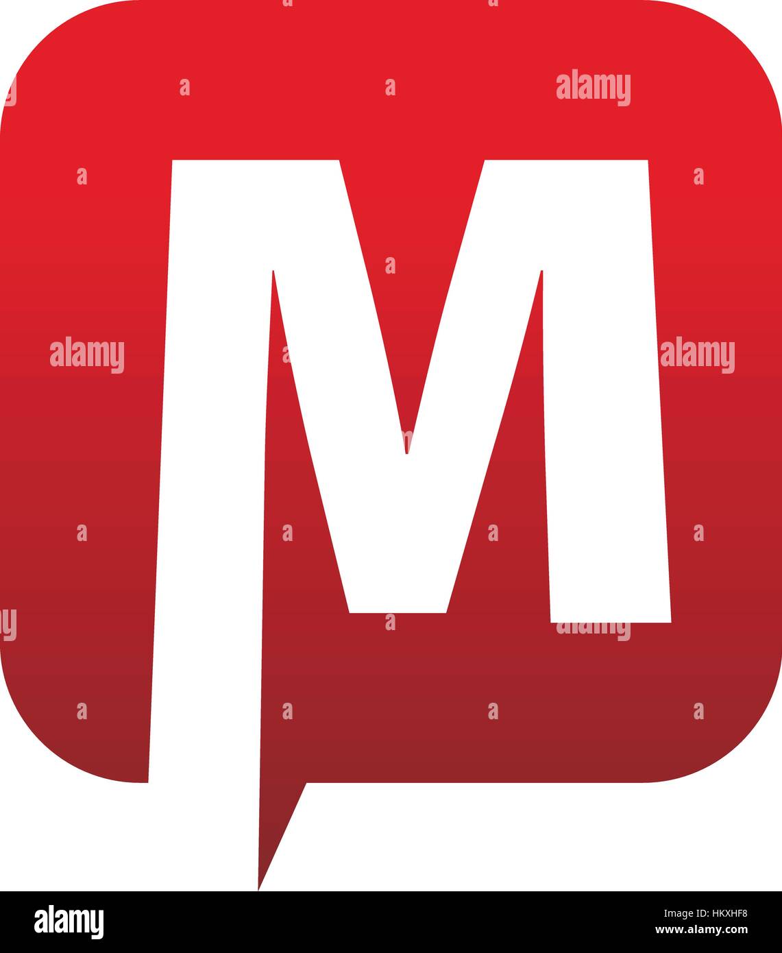 Modernes Logo Lösung Buchstabe M Stock Vektor