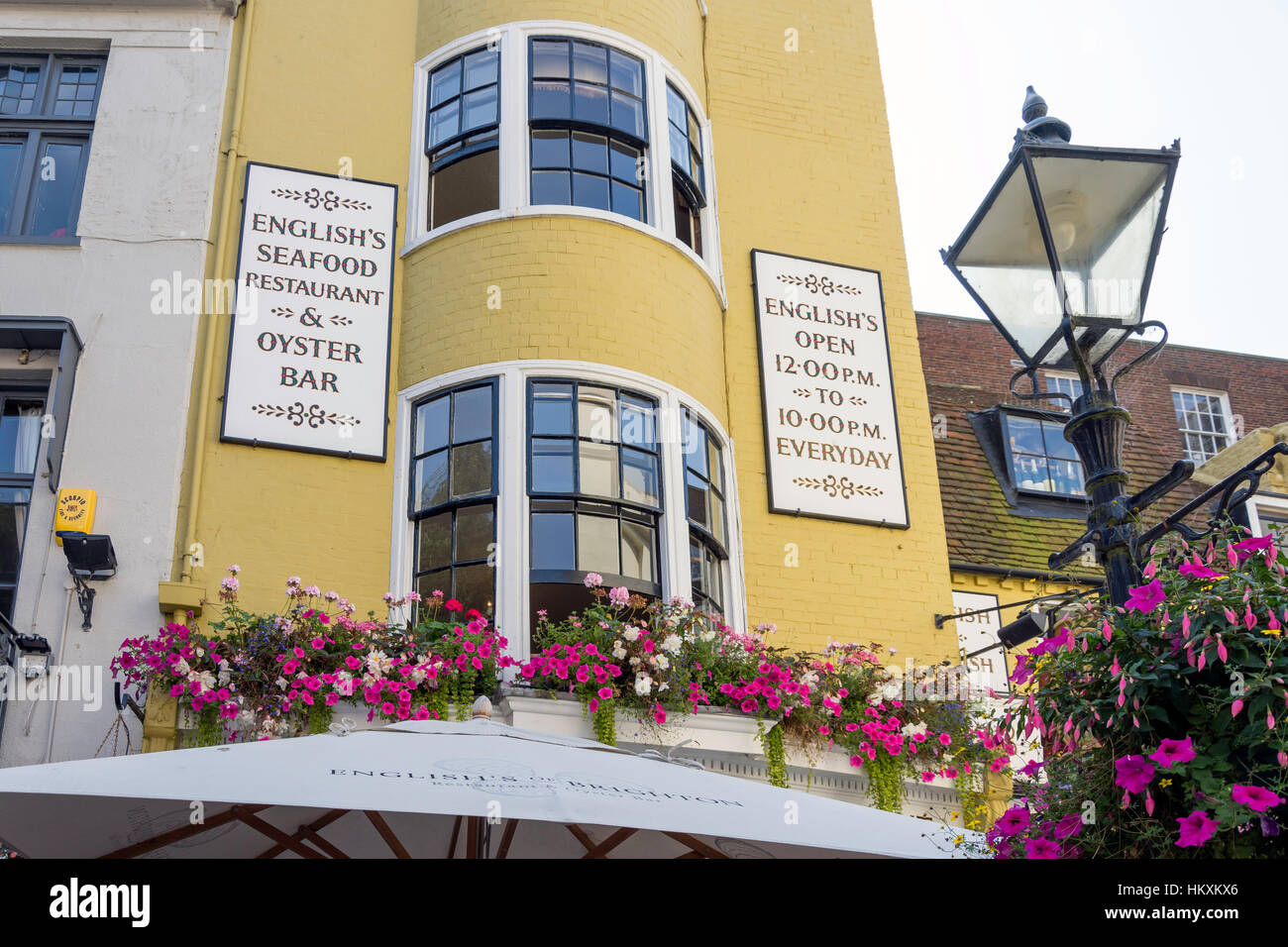 Englische Hotelrestaurant von Brighton, East Street, The Lanes, Brighton, East Sussex, England, Vereinigtes Königreich Stockfoto