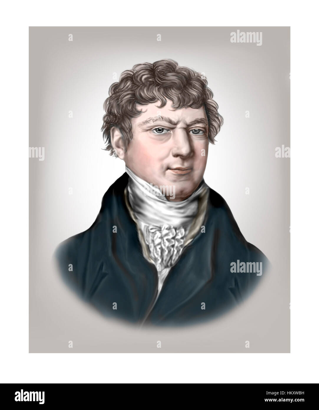 Jean Delambre, 17491822, Mathematiker, Physiker Stockfotografie Alamy