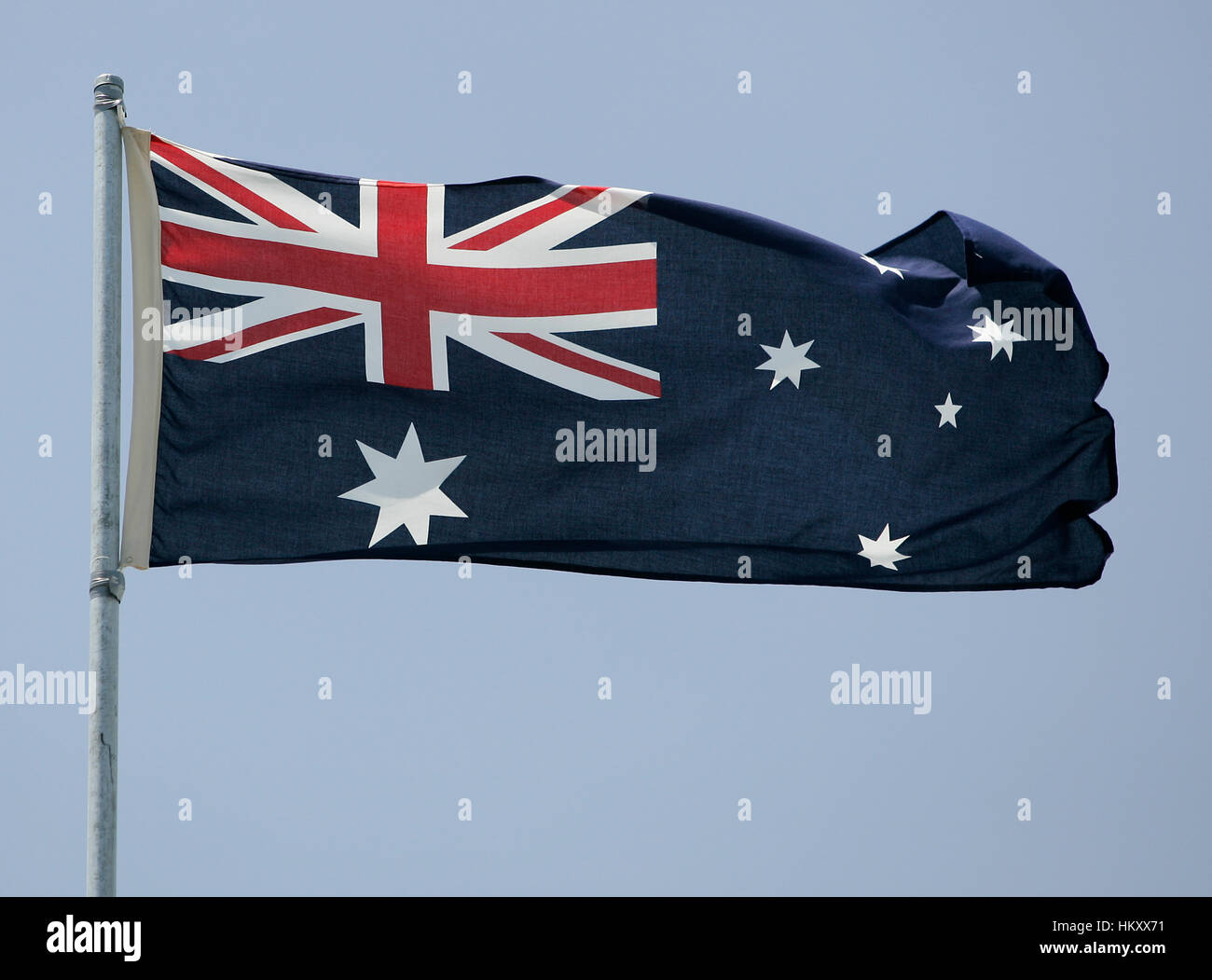 Australische Nationalflagge Stockfoto