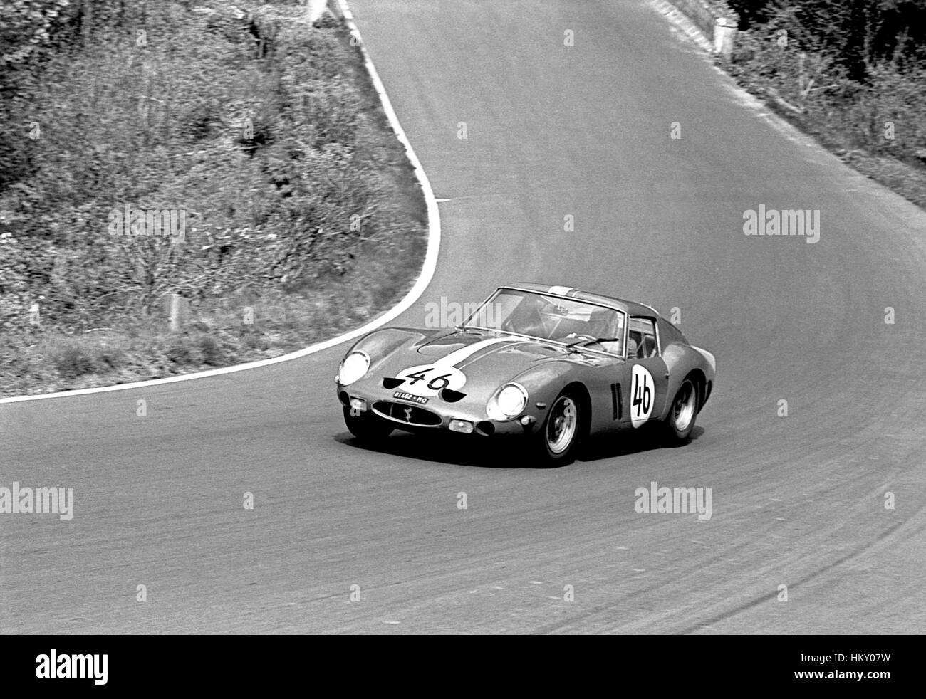 1963 Pierre Noblet Französisch Ferrari 250GTO Nürburgring 1000Ks 2. Platz und 1. GT Klasse GG Stockfoto