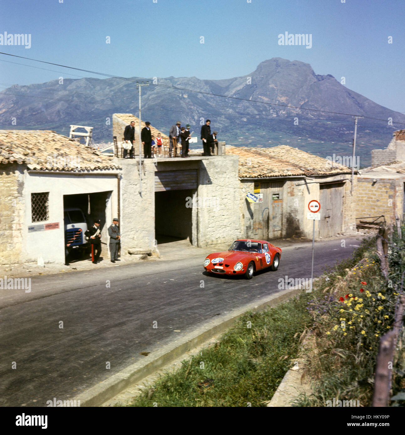1964 Bourillot - de Bourbon Palme Französisch Ferrari 250GTO Targa Florio 10. GG Stockfoto