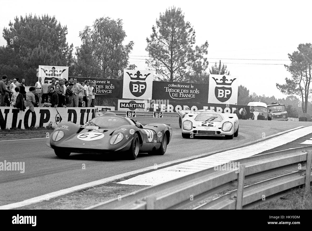 1970 Chuck Parsons Ferrari 312P Le Mans 24 Stunden David Hobbs GB Porsche 917 Dnf Dnf GG Stockfoto