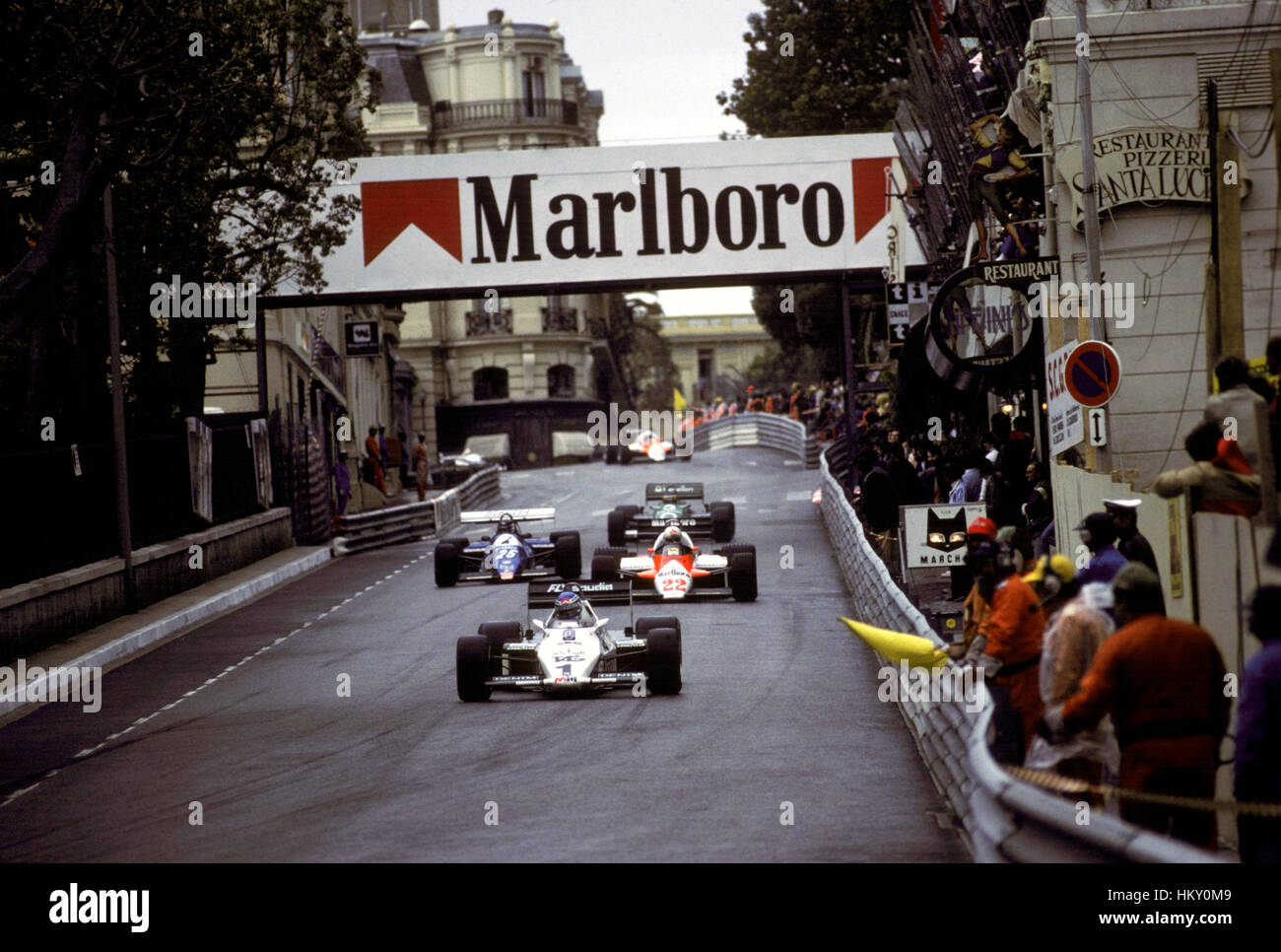 1983 Alain Prost französische Renault RE40 Monaco GP 3rd FL Stockfoto