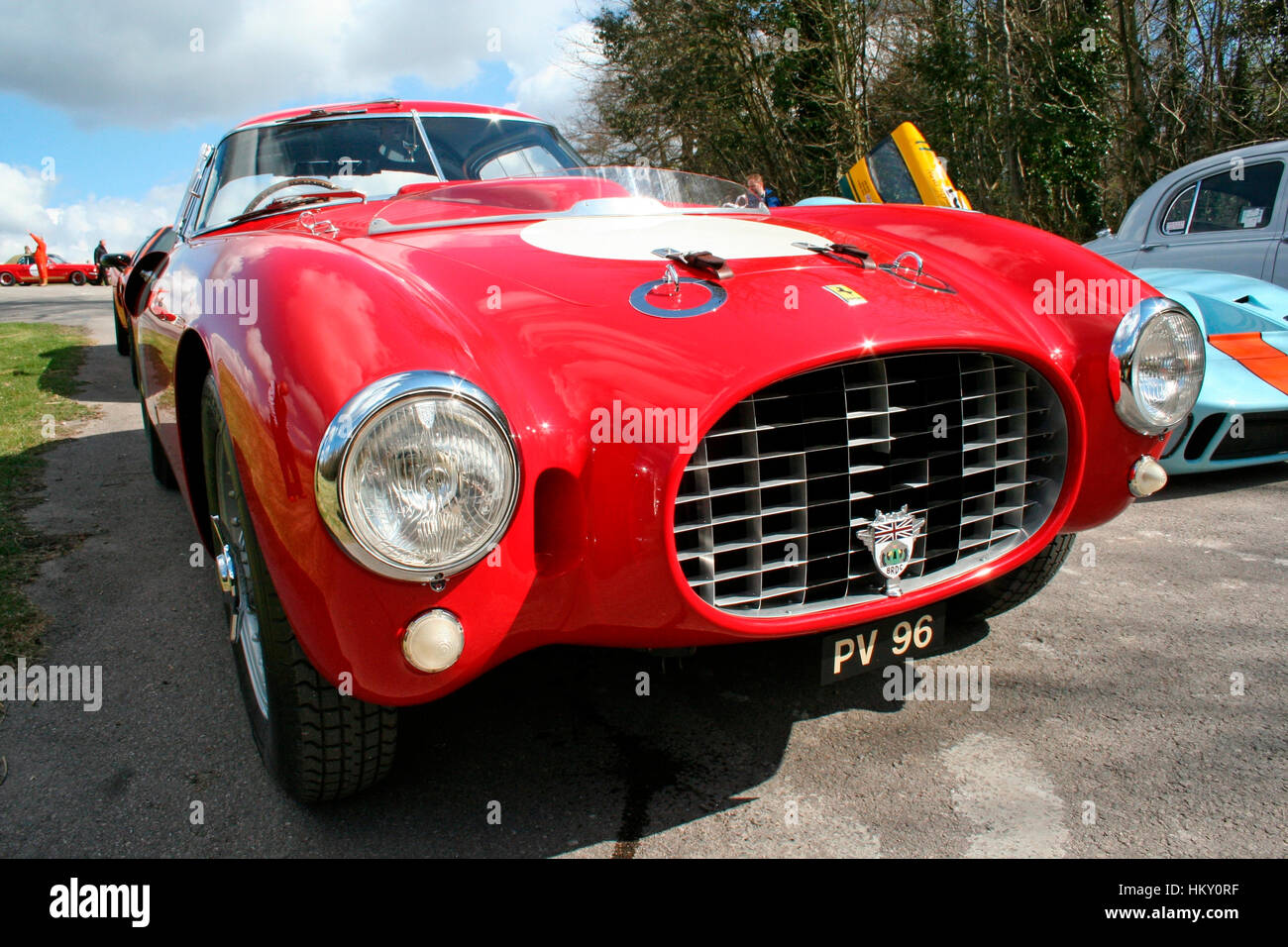1953 Ferrari 340MM ch.0320AM Goodwood Presse Tag PV Stockfoto