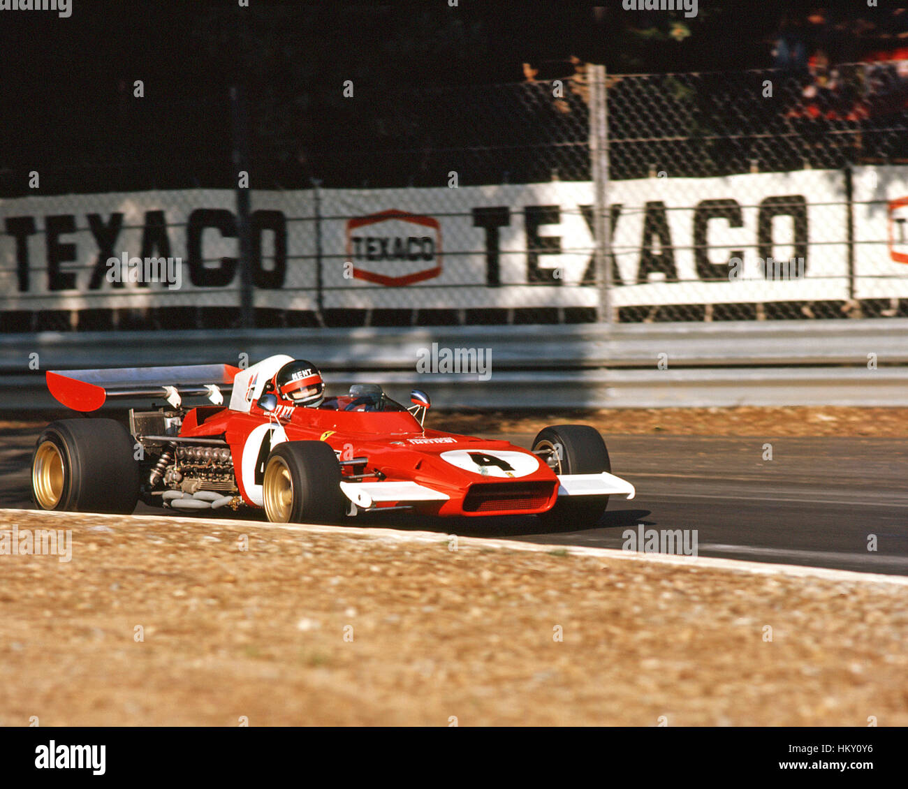 1972 Jackie Ickx Ferrari 312 Monza italienischen GP von Belgien Dnf GG Stockfoto