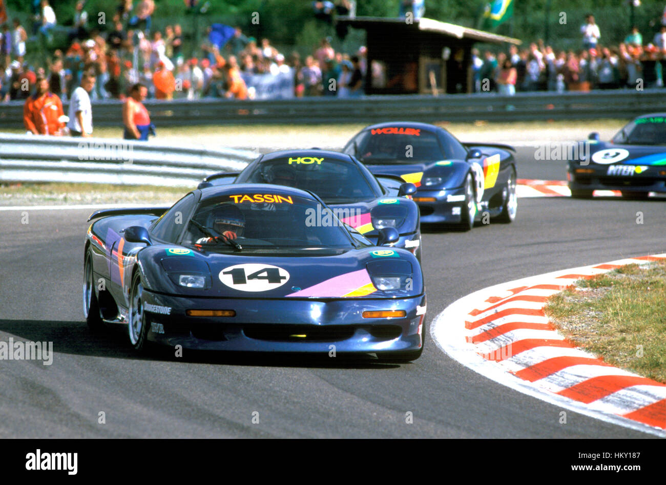 1991 Thierry Tassin belgischen Jaguar Jaguar XJR-15 Herausforderung Spa belgischen GP-15. FL Stockfoto