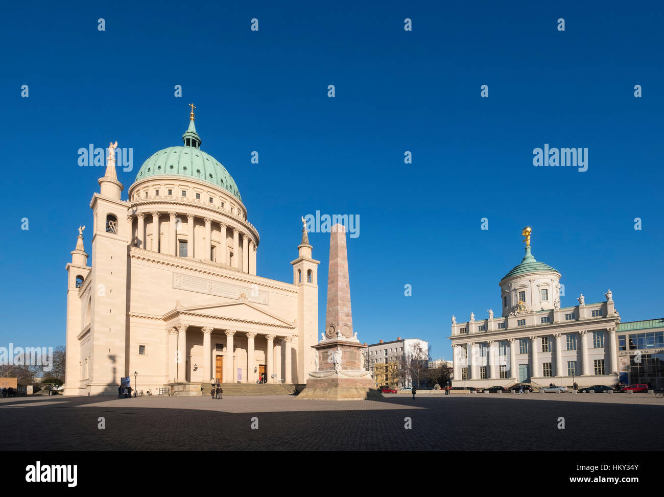Nikolaikirche Kirche Und Potsdam Museum In Der Alten Markt Alter Markt Potsdam Deutschland Stockfotografie Alamy