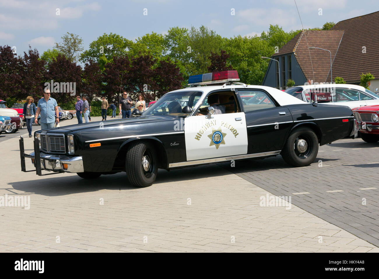 1978 Dodge Monaco California Highway Patrol Polizei Oldtimer Stockfoto