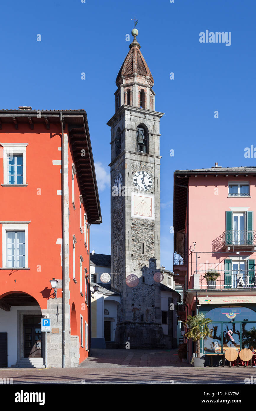 Chiesa Santi Pietro e Paolo (St. Peter und Paul Kirche). Ascona, Schweiz Stockfoto