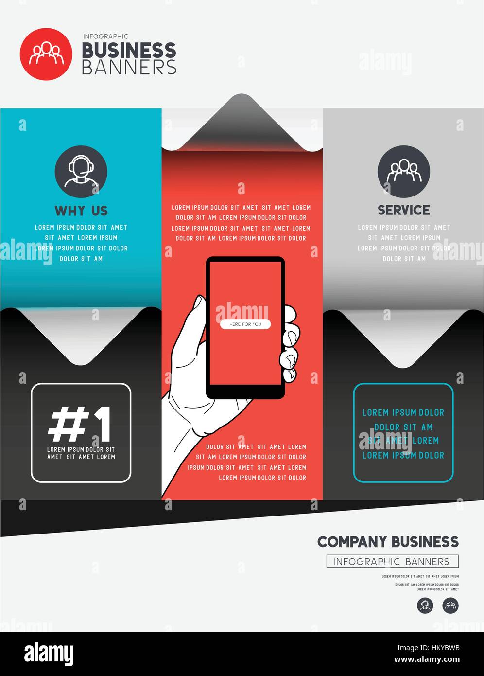 Geschäft-Infografik-Elemente mit Platz für Layout und Text. Vektor-illustration Stock Vektor