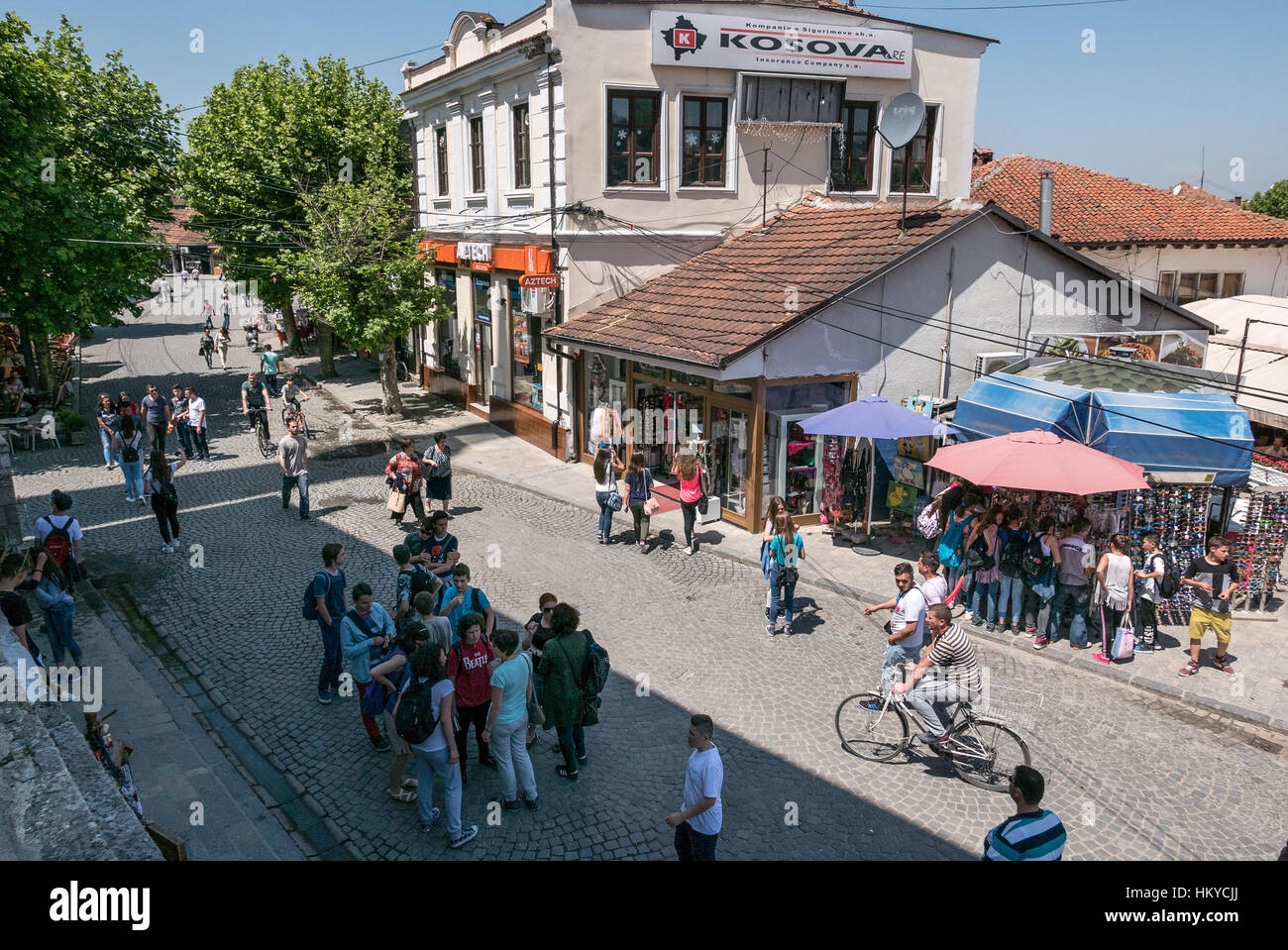 Prizren ist eine touristische Stadt im Süden des Kosovo, nahe der albanischen Grenze Stockfoto