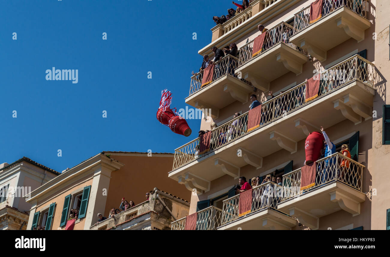 Ostern auf Korfu Griechenland. Stockfoto