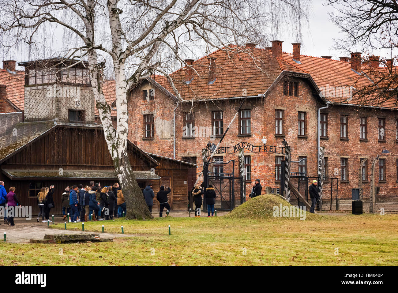 Auschwitz Konzentration Lager Oswiecim Polen Stockfoto