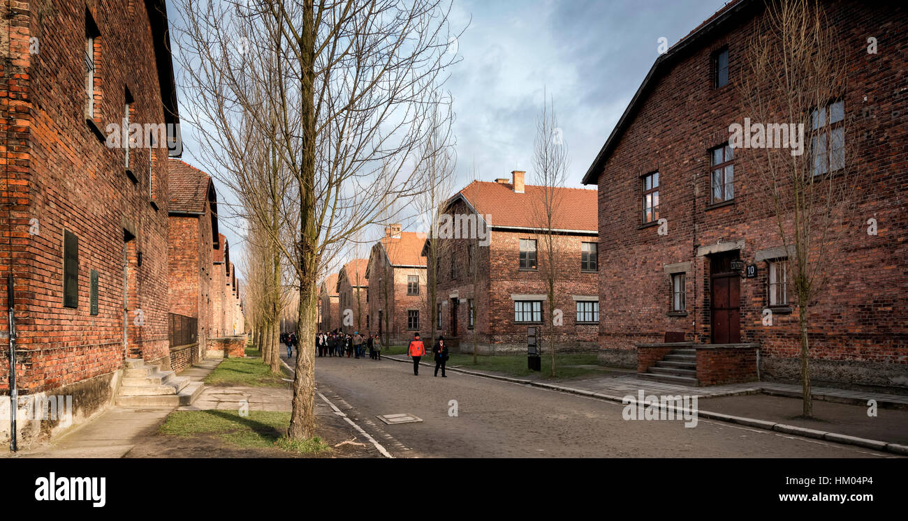 Auschwitz Konzentration Lager Oswiecim Polen Stockfoto