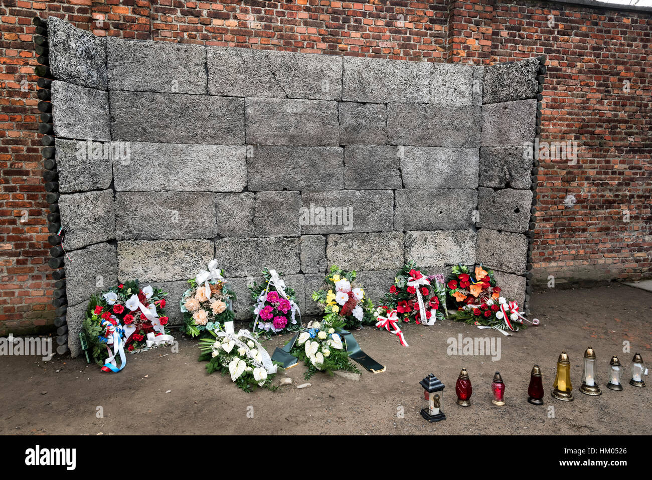Auschwitz Konzentration Lager Oswiecim Polen Stockfoto