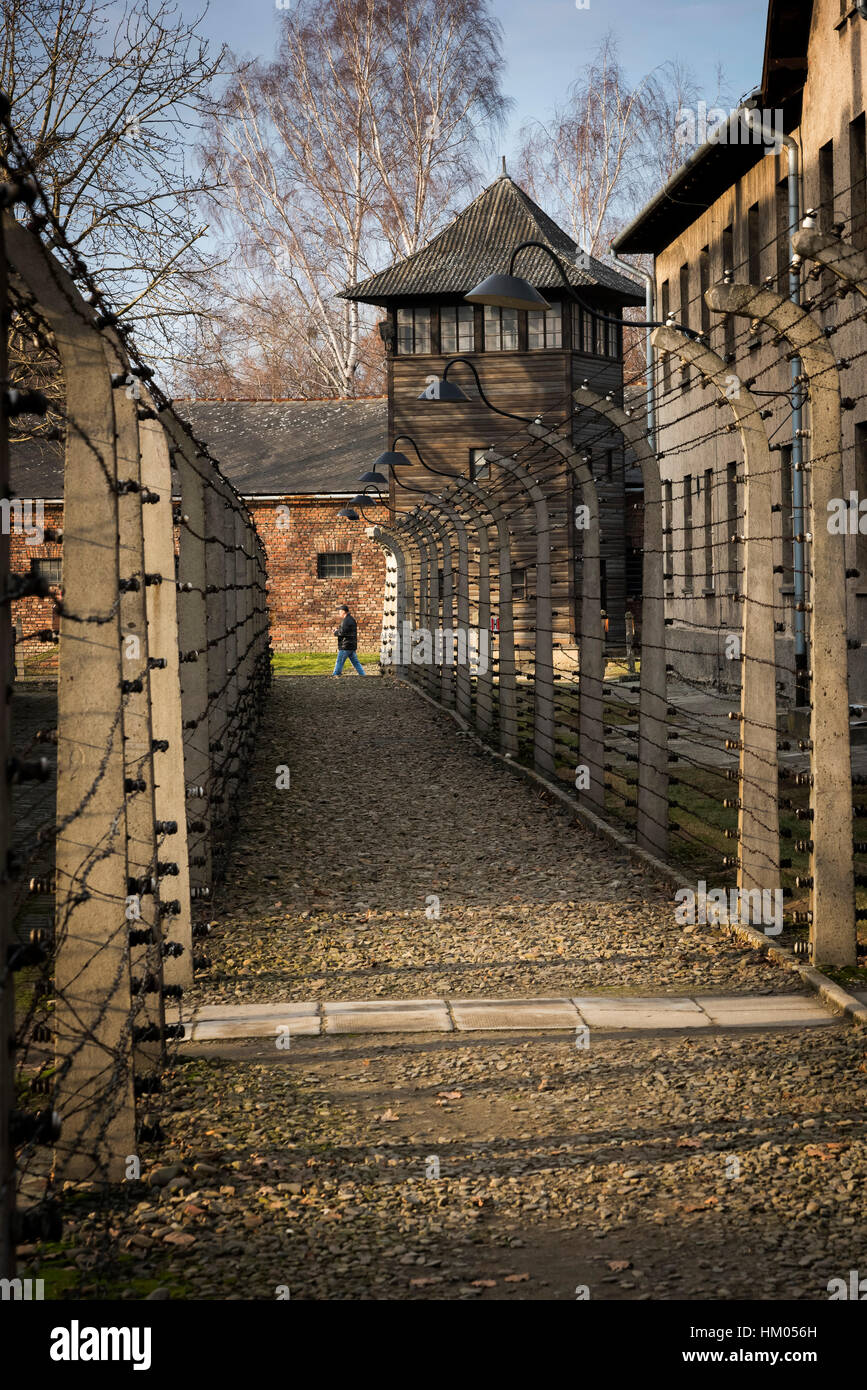 Auschwitz Konzentration Lager Oswiecim Polen Stockfoto