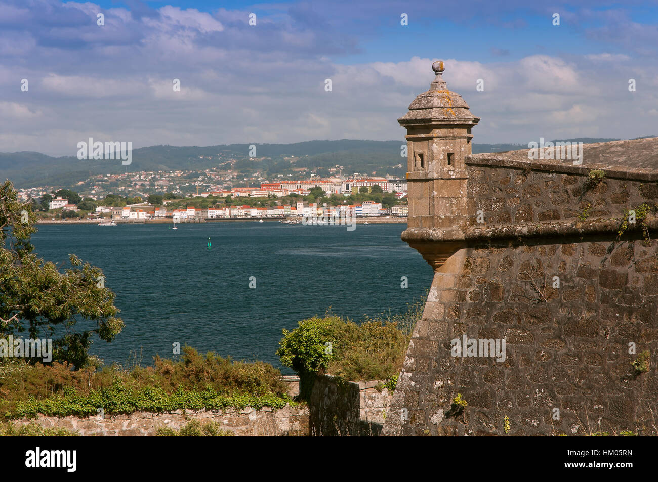 Die Burg San Felipe und Mündung, Ferrol, La Coruña Provinz, Region Galicien, Spanien, Europa Stockfoto