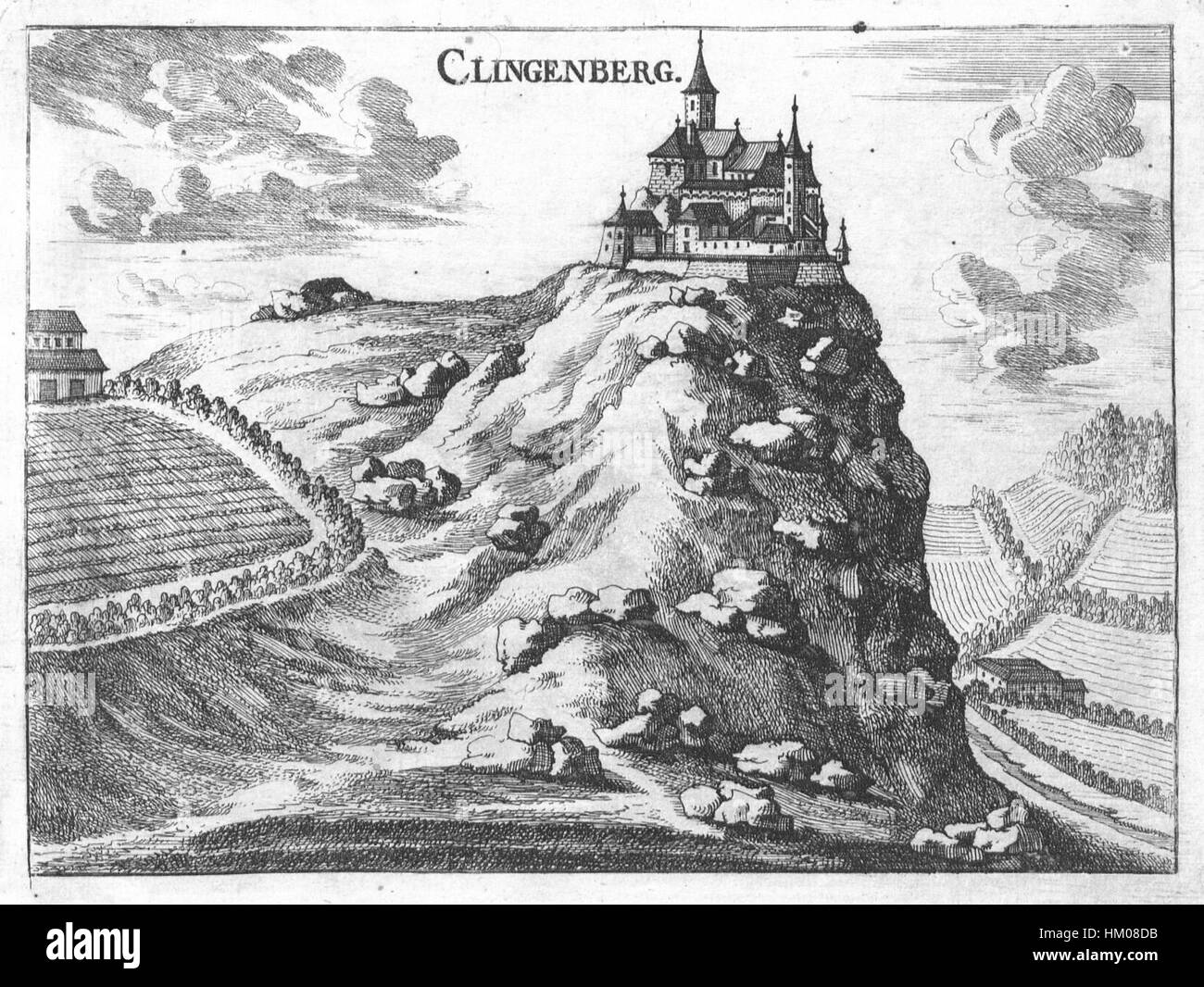 Klingenberg Vischers Kunstwerk ist ein historisches Ölgemälde, das die europäische Kunst des 17. Jahrhunderts widerspiegelt. Das Stück zeigt klassische Themen mit einem Fokus auf komplizierte Details und eine reichhaltige Farbpalette, die die künstlerischen Techniken und die kulturelle Ästhetik der Epoche verkörpert. Stockfoto