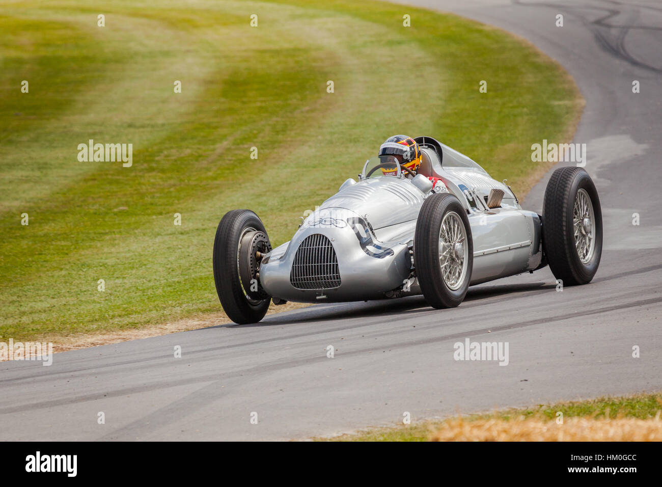 Auto Union Typ-C-Rennwagen beim Goodwood Festival of Speed 2014 Stockfoto