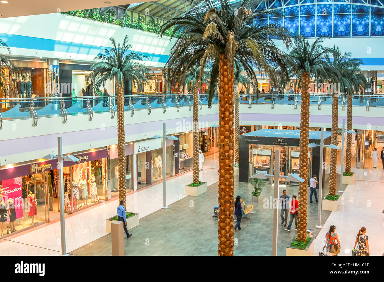 Marina Mall Vereinigte Arabische Emirate Stockfoto