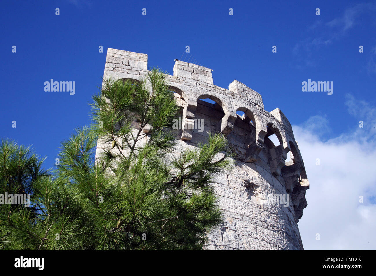 Korcula antike Architektur Steindetails, Kroatien, Europa, 1 Stockfoto