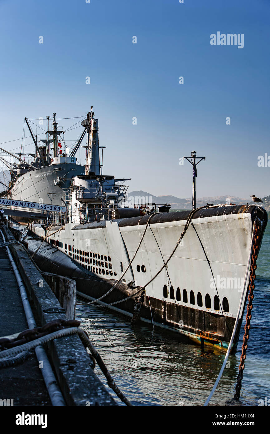 USS Pampanito (u-Boot), San Francisco, San Francisco, Kalifornien, USA Stockfoto