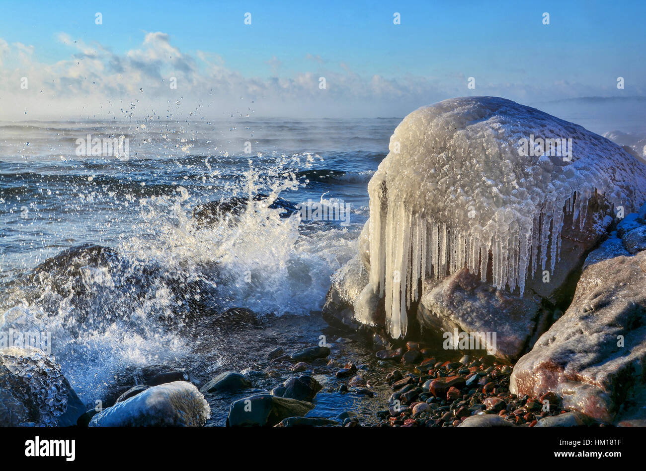 Eis-Kunst Stockfoto