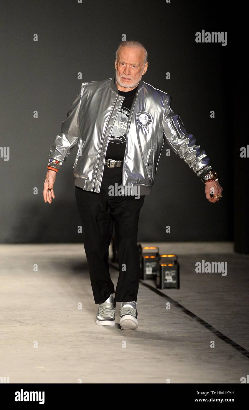 New York, USA. 31. Januar 2017. Buzz Aldrin in Anwesenheit für Nick Graham Männer RTW Herbst 2017 Fashion Show, Oberlicht Clarkson Sq, neue York.Credit: Kristin Callahan/Everett Collection/Alamy Live News Stockfoto