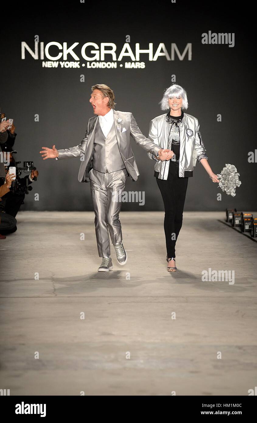 New York, USA. 31. Januar 2017. Nick Graham in die Teilnehmerliste für Nick Graham Männer RTW Herbst 2017 Fashion Show, Oberlicht Clarkson Sq, neue York.Credit: Kristin Callahan/Everett Collection/Alamy Live News Stockfoto