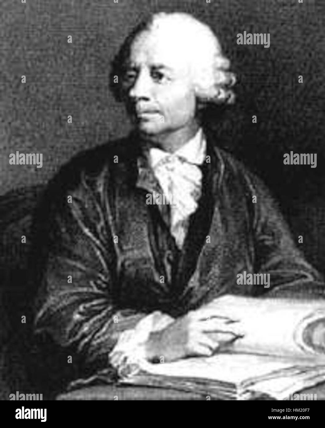 Dieses Porträt des Schweizer Mathematikers Leonhard Euler zeigt seine Beiträge zur Mathematik durch künstlerische Darstellung. Das Gemälde fängt das Wesen seiner intellektuellen Gestalt ein. Stockfoto