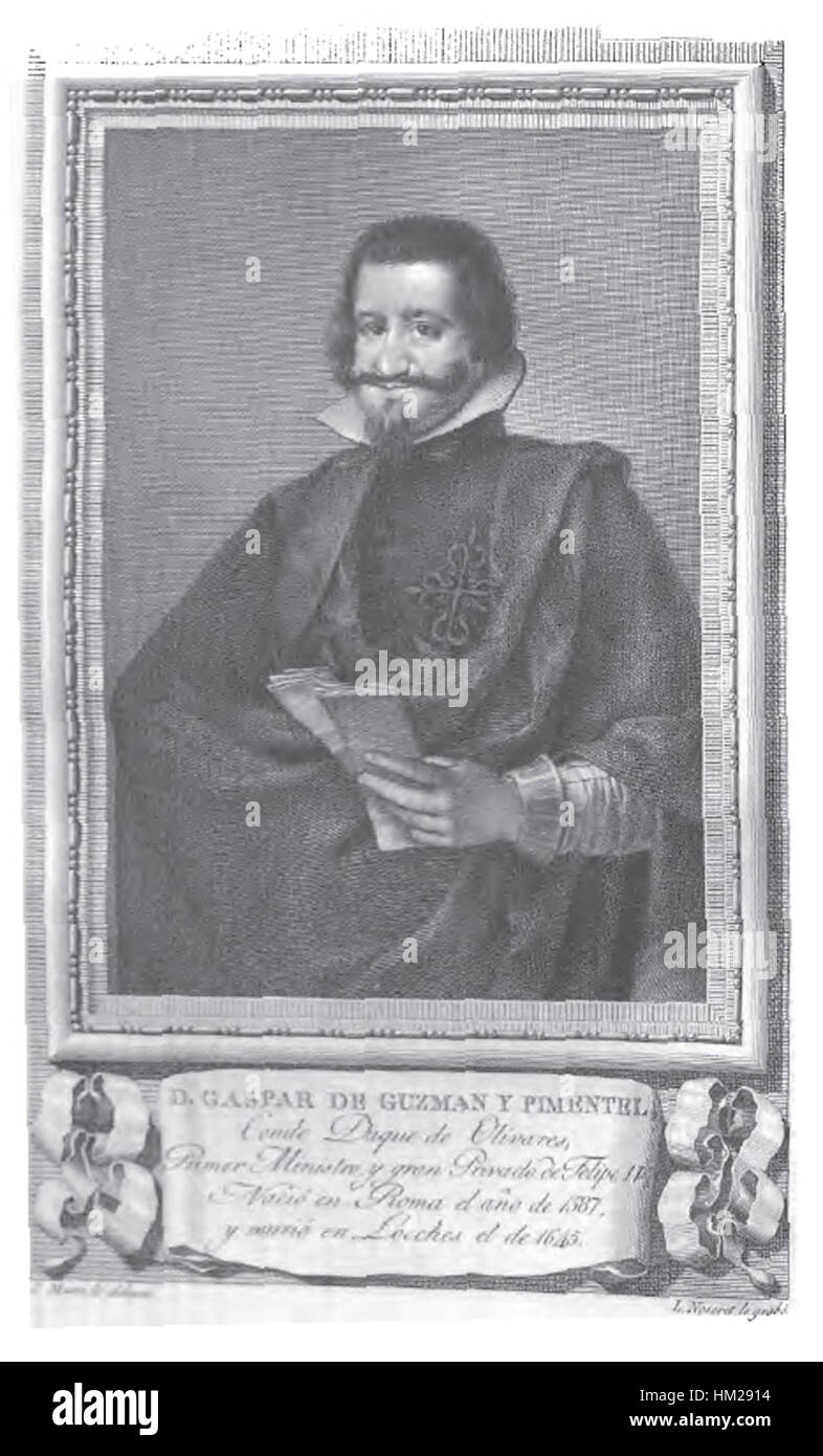 Gaspar de Guzman y Pimentel Stockfoto