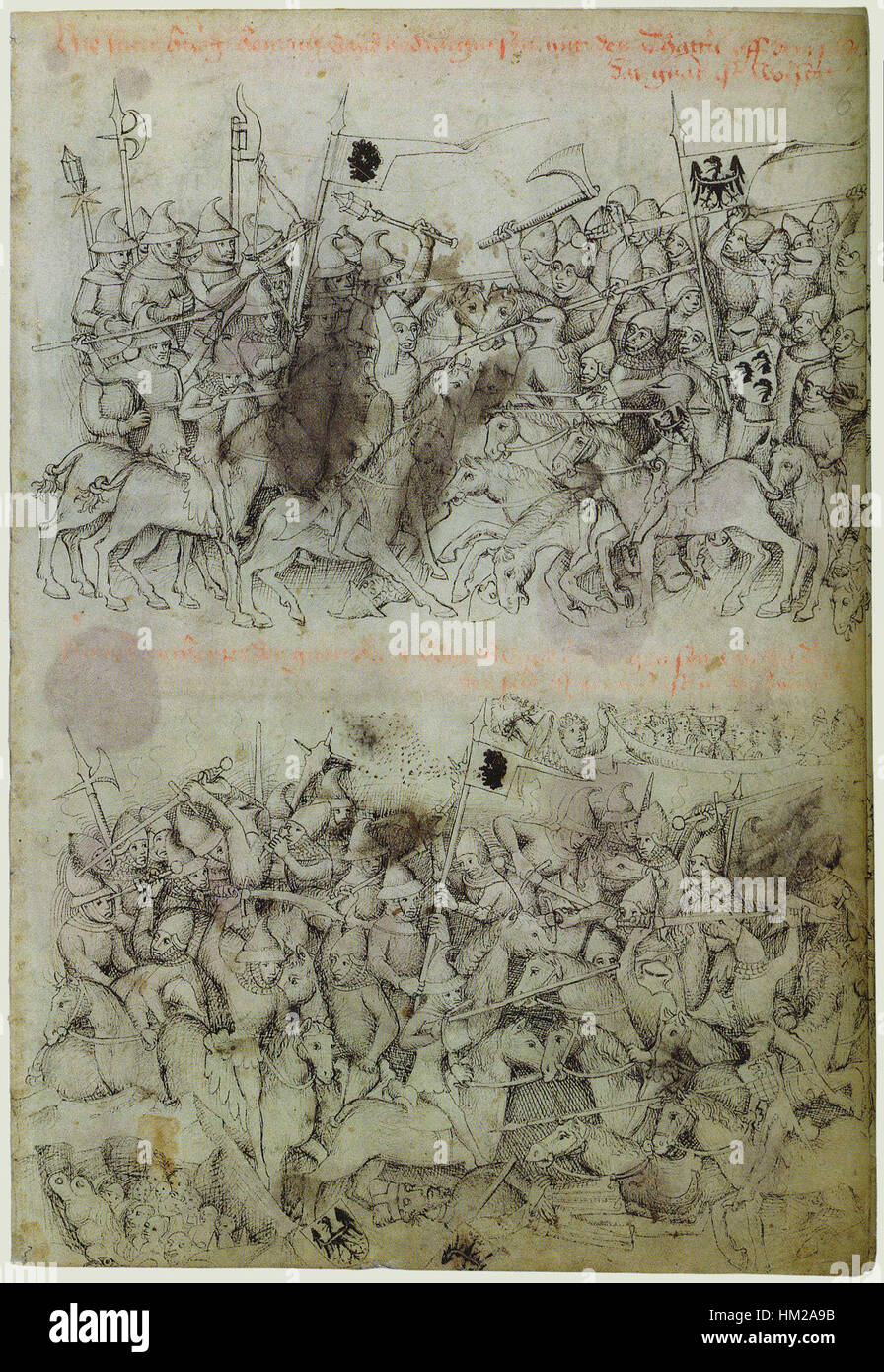Die Hedwig-Handschrift, auch Liegnitz-Handschrift genannt, ist ein erleuchteter Text mit religiösem und historischem Inhalt. Sie stellt ein wichtiges Beispiel mittelalterlicher Manuskriptkunst und wissenschaftlicher Arbeit dar. Stockfoto Die Hedwig-Handschrift, auch Liegnitz-Handschrift genannt, ist ein erleuchteter Text mit religiösem und historischem Inhalt. Sie stellt ein wichtiges Beispiel mittelalterlicher Manuskriptkunst und wissenschaftlicher Arbeit dar. Stockfoto