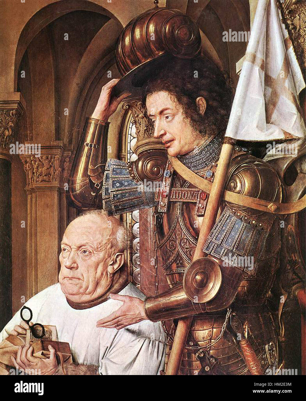 Jan Van Eyck die Madonna mit Canon van der Paele (Detail) WGA7705