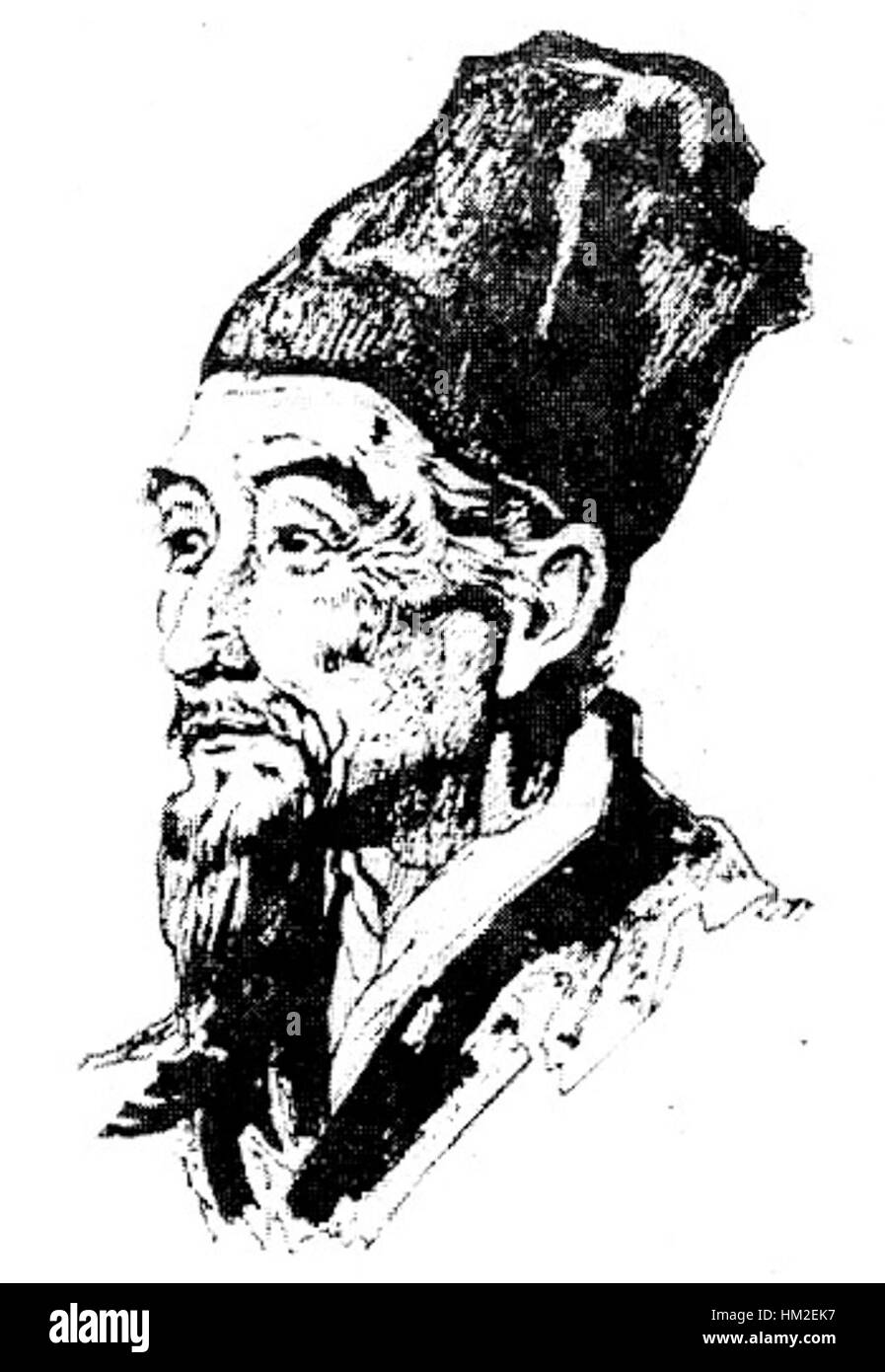 Li Shizhen, ein renommierter chinesischer Arzt und Kräuterspezialist, ist bekannt für seine umfassende Arbeit „Compendium of Materia Medica“, die die chinesische Medizin und Pharmakologie tief beeinflusst hat. Stockfoto