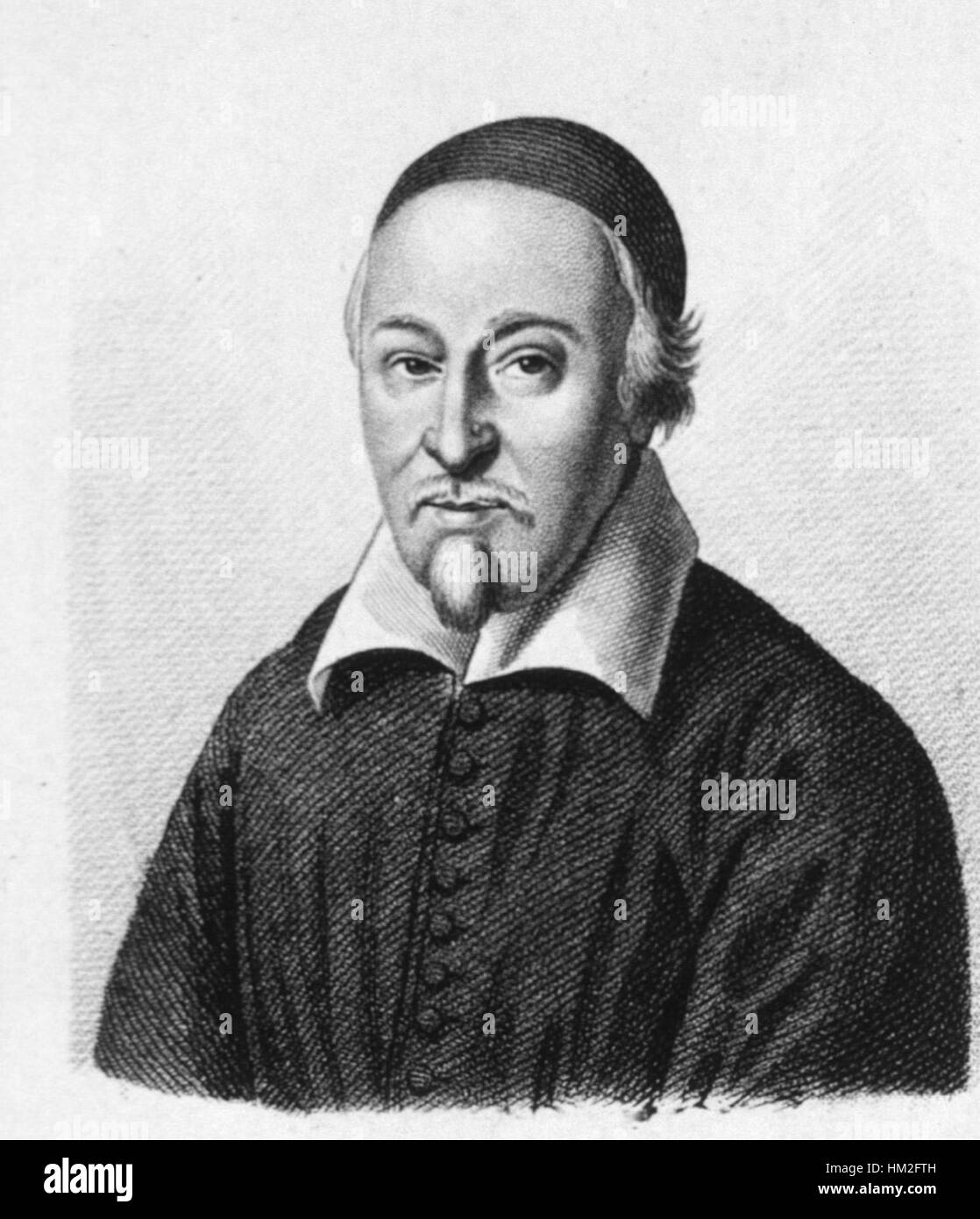 Jean Riolan der Jüngere war ein berühmter französischer Arzt und Anatom aus dem 17. Jahrhundert. Seine Beiträge auf dem Gebiet der Anatomie waren bedeutend, und seine Kunstwerke, die oft detaillierte anatomische Studien darstellen, spiegeln seine medizinische Expertise wider. Seine Werke trugen dazu bei, das Verständnis des menschlichen Körpers in der Renaissance zu fördern. Stockfoto