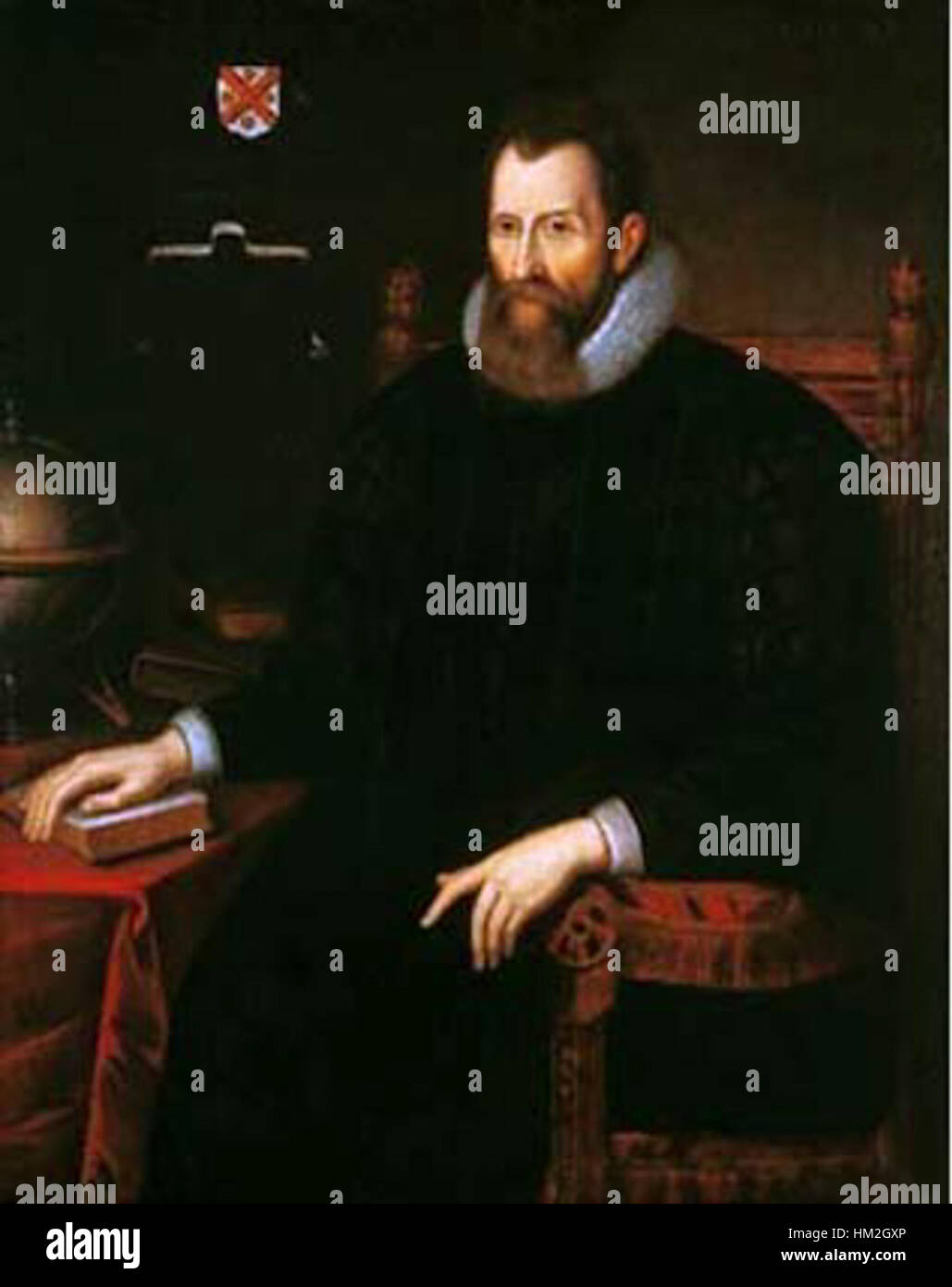 John Napier war ein bekannter schottischer Mathematiker, der für seine Entwicklung von Logarithmen bekannt war. Seine Beiträge zu Mathematik und Wissenschaft sind in der Geschichte bedeutsam, insbesondere in den Bereichen Algebra und Kalkulation. Stockfoto