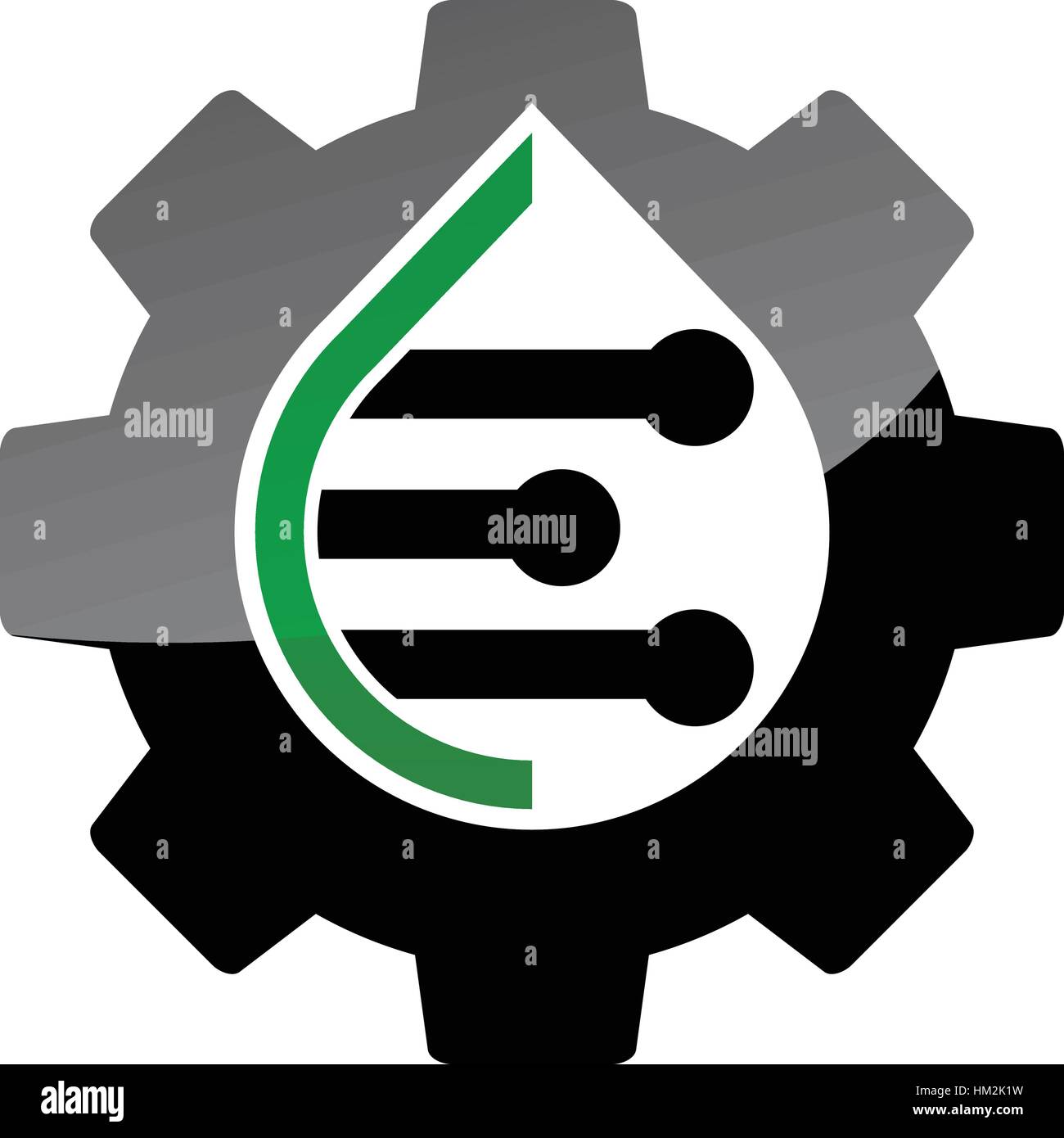 Strom und Getriebe Technik Stock Vektor