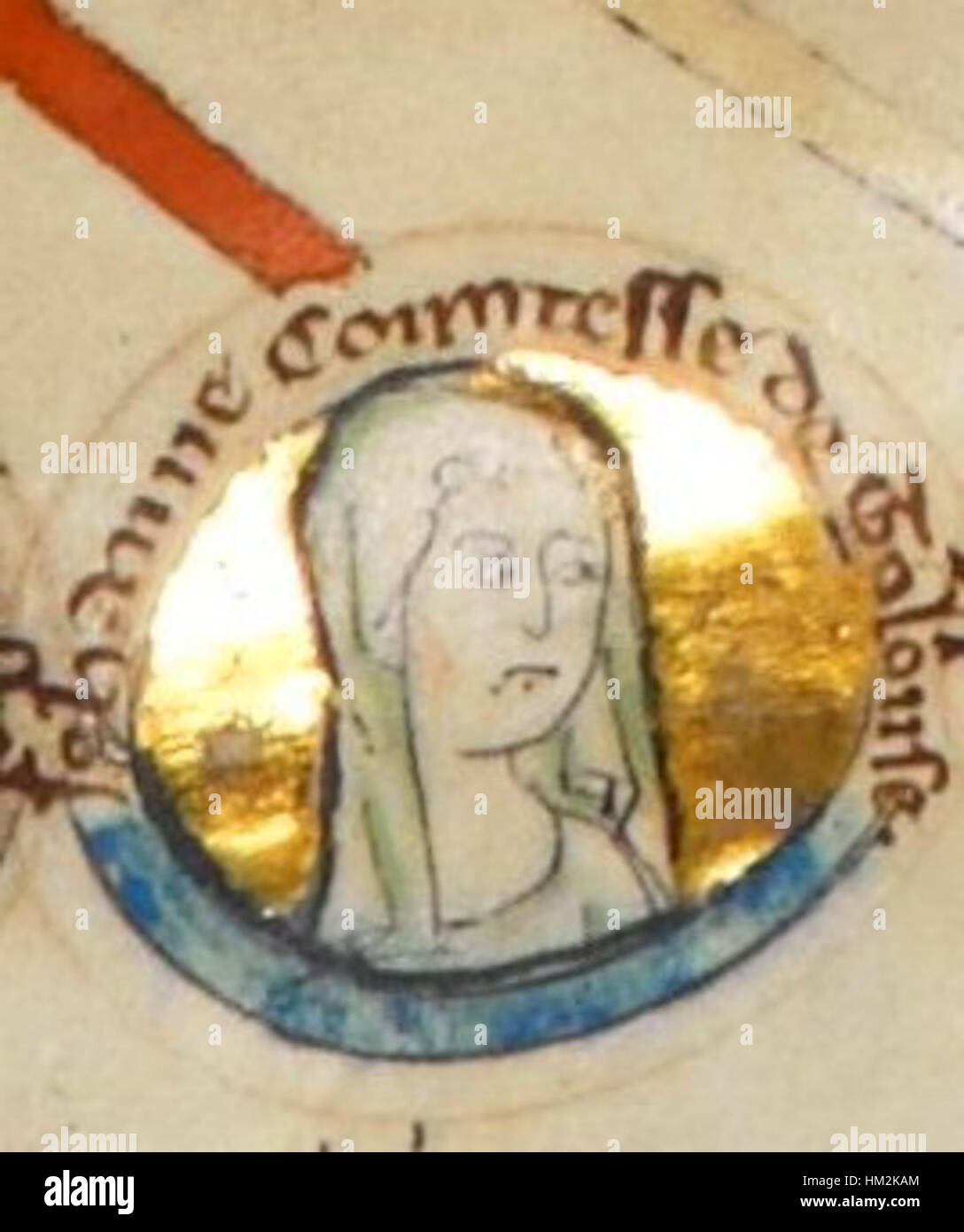 Joan von England, Königin von Sizilien, war eine mittelalterliche Königin, die König Wilhelm II. Von Sizilien heiratete. Sie spielte eine wichtige Rolle in der politischen und kulturellen Landschaft des Europa des 13. Jahrhunderts, insbesondere in Sizilien und England. Stockfoto