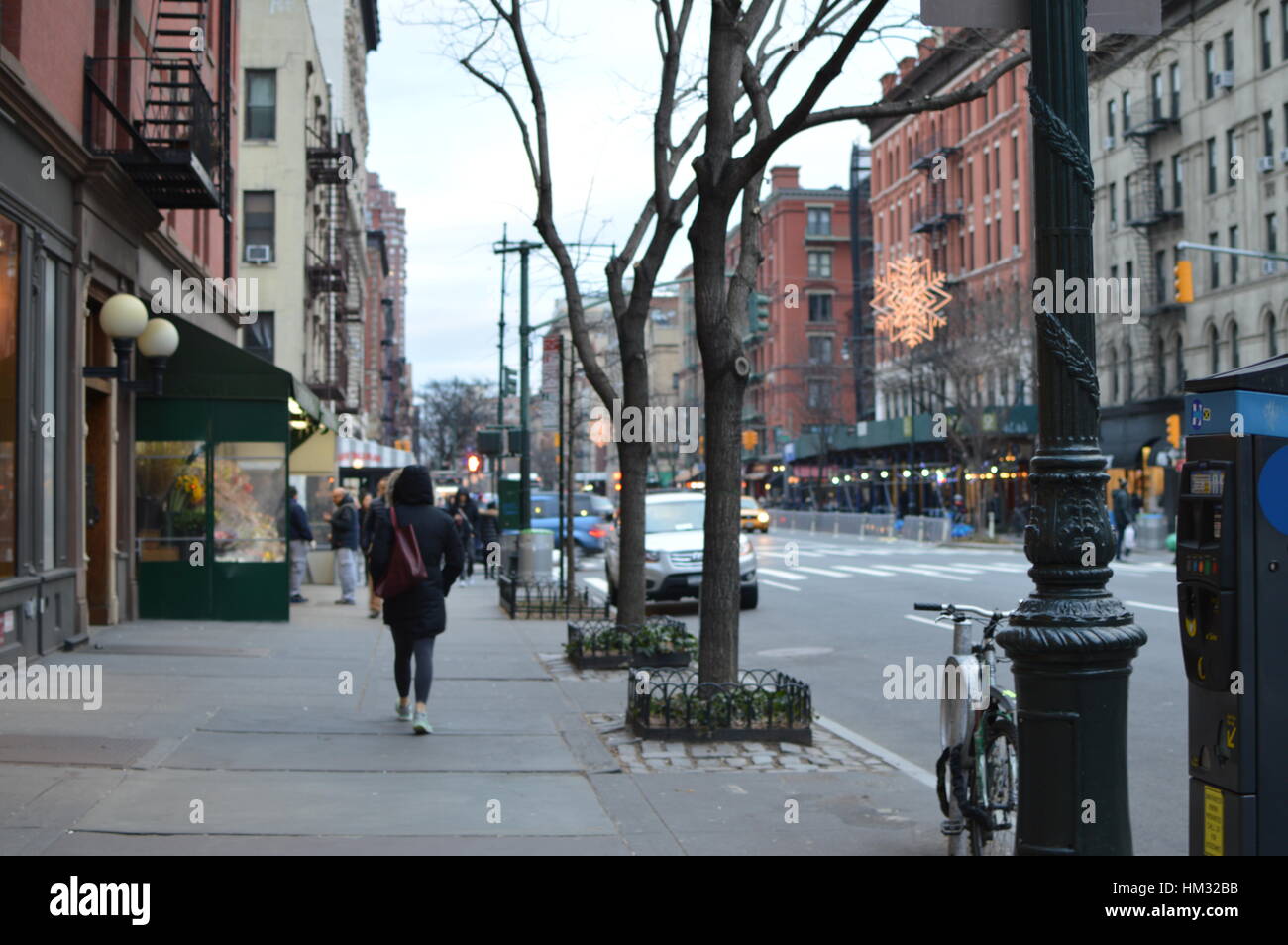Obere Westseite NYC street Stockfoto