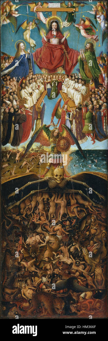 Jan Van Eyck - Diptychon - WGA07587, rechts Stockfoto