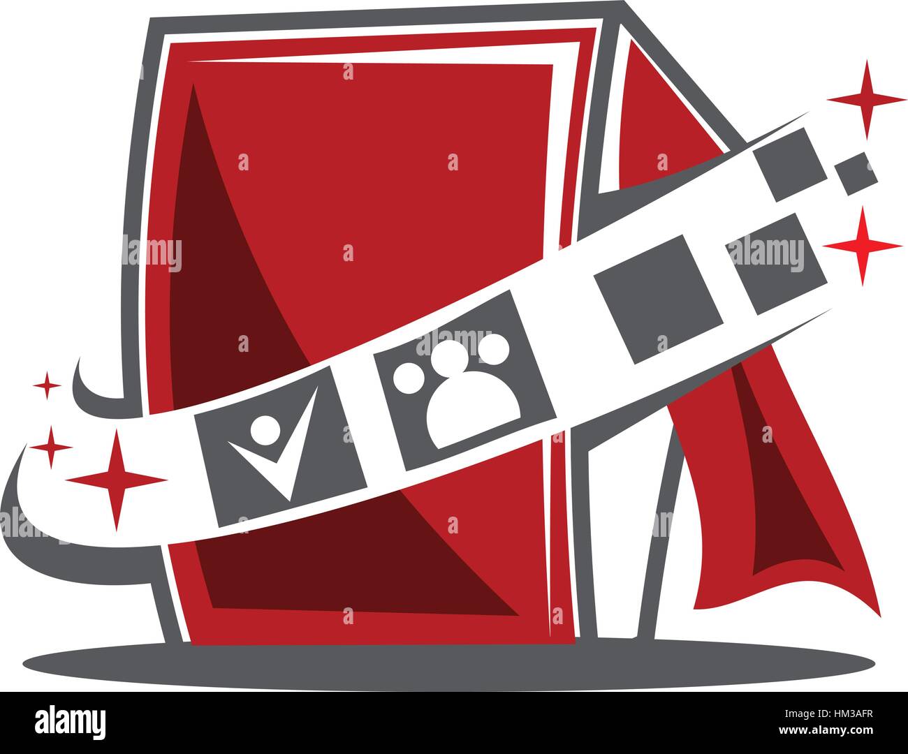 Photo Booth-Logo Stock Vektor