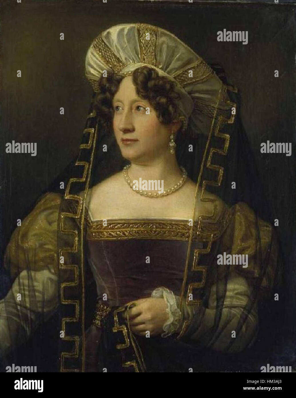 Karoline von Heygendorff, geb. Jagemann, war eine deutsche Aristokratin und Kulturfigur. Bekannt für ihre Beiträge zur deutschen Adelsgesellschaft, wurde sie zu einer prominenten Persönlichkeit in den gesellschaftlichen Kreisen ihrer Zeit. Stockfoto