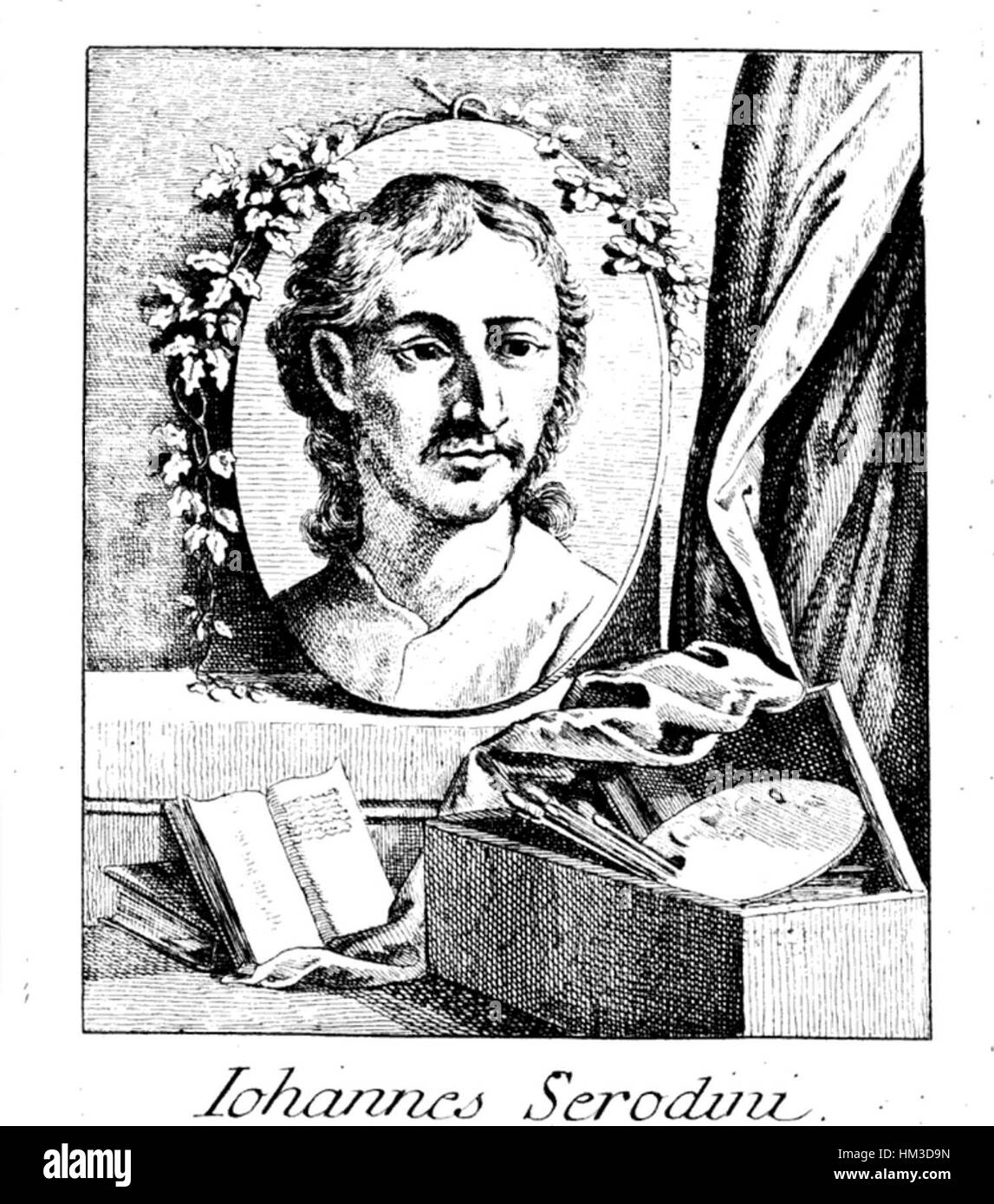 Giovanni Serodine, auch bekannt als Iohannes Serodini, war ein italienischer Barockmaler, der für seine dynamischen Kompositionen und seine Verwendung von Licht bekannt war. Seine Werke zeigten oft religiöse Themen mit dramatischer und emotionaler Intensität, typisch für den Barock. Serodines Kunst spiegelt das hohe Niveau an Geschick und den tiefen Ausdruck dieser Zeit wider. Stockfoto