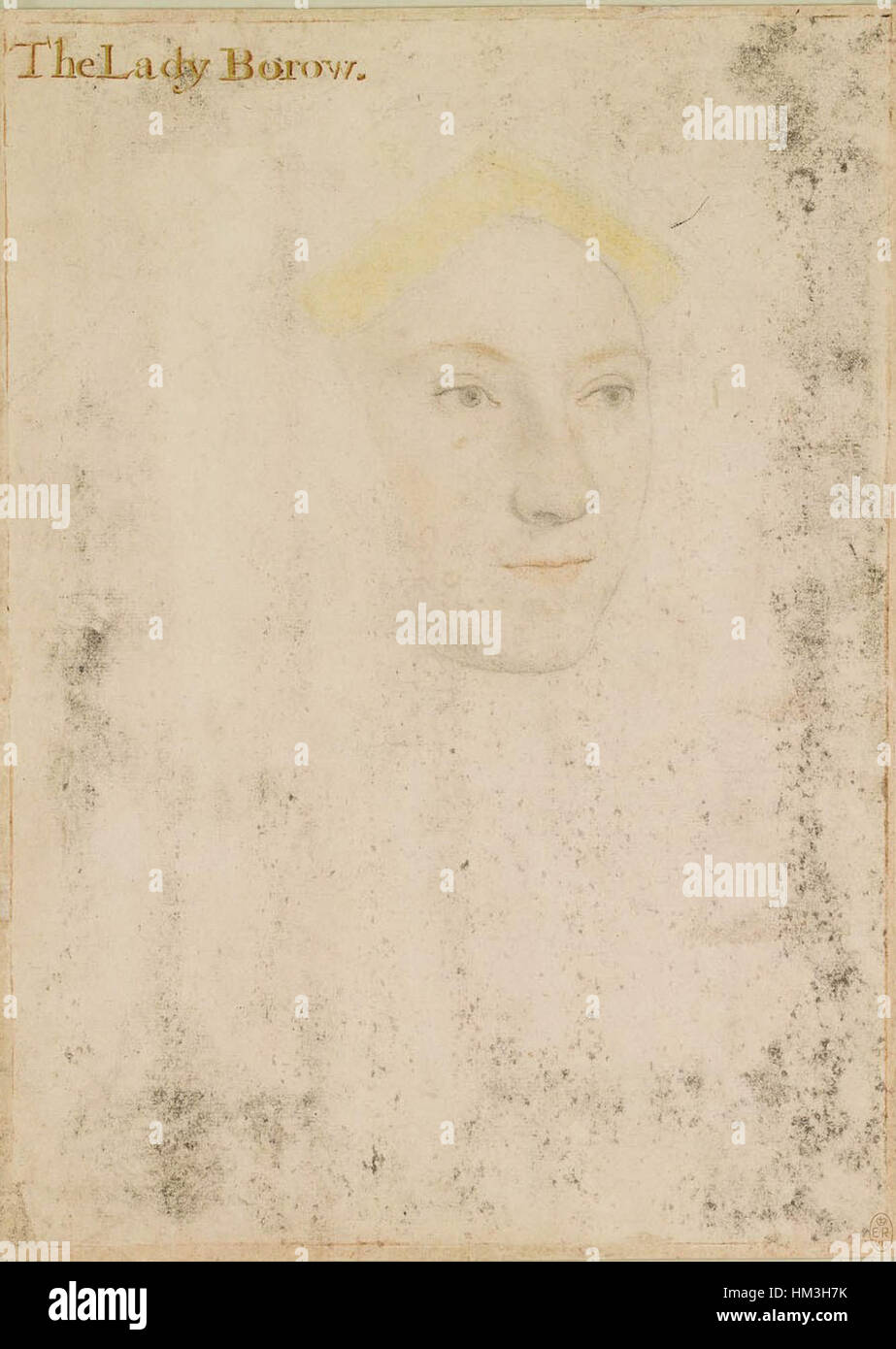 Hans Holbein der jüngere - Lady Borough RL 12193 Stockfoto