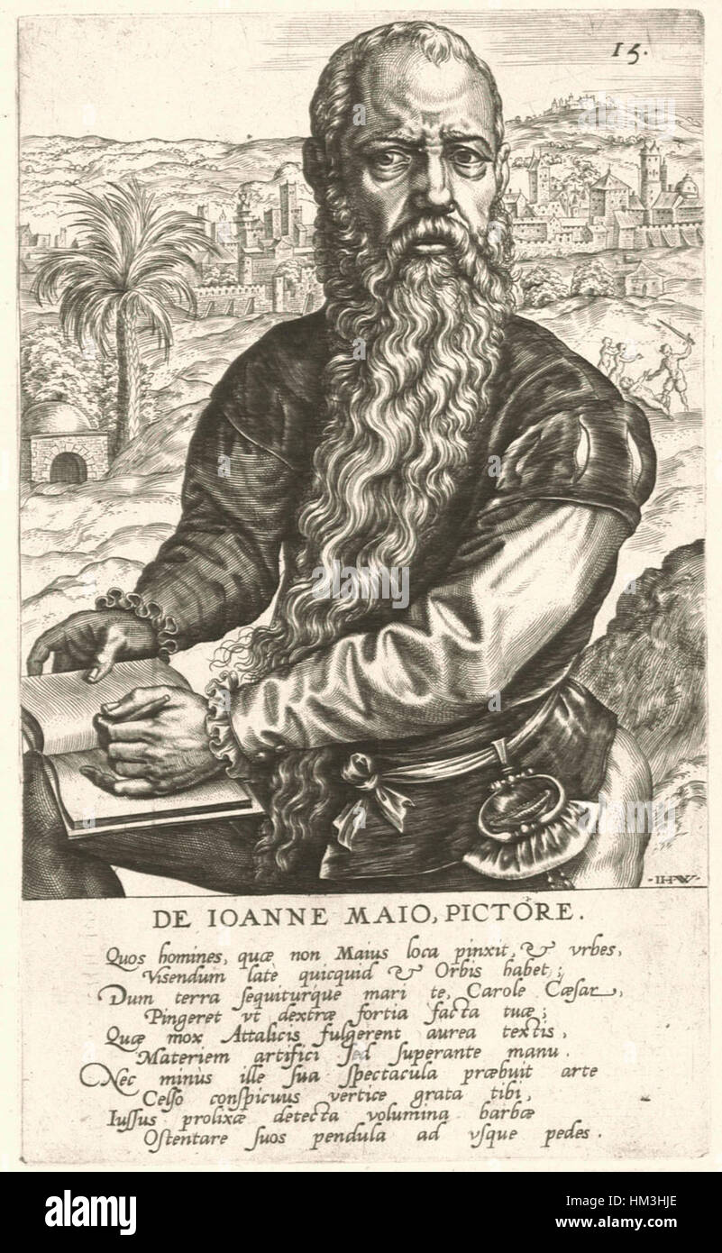 Jan Vermeyen von Jan Wierix (Attr.), 1572 Stockfoto