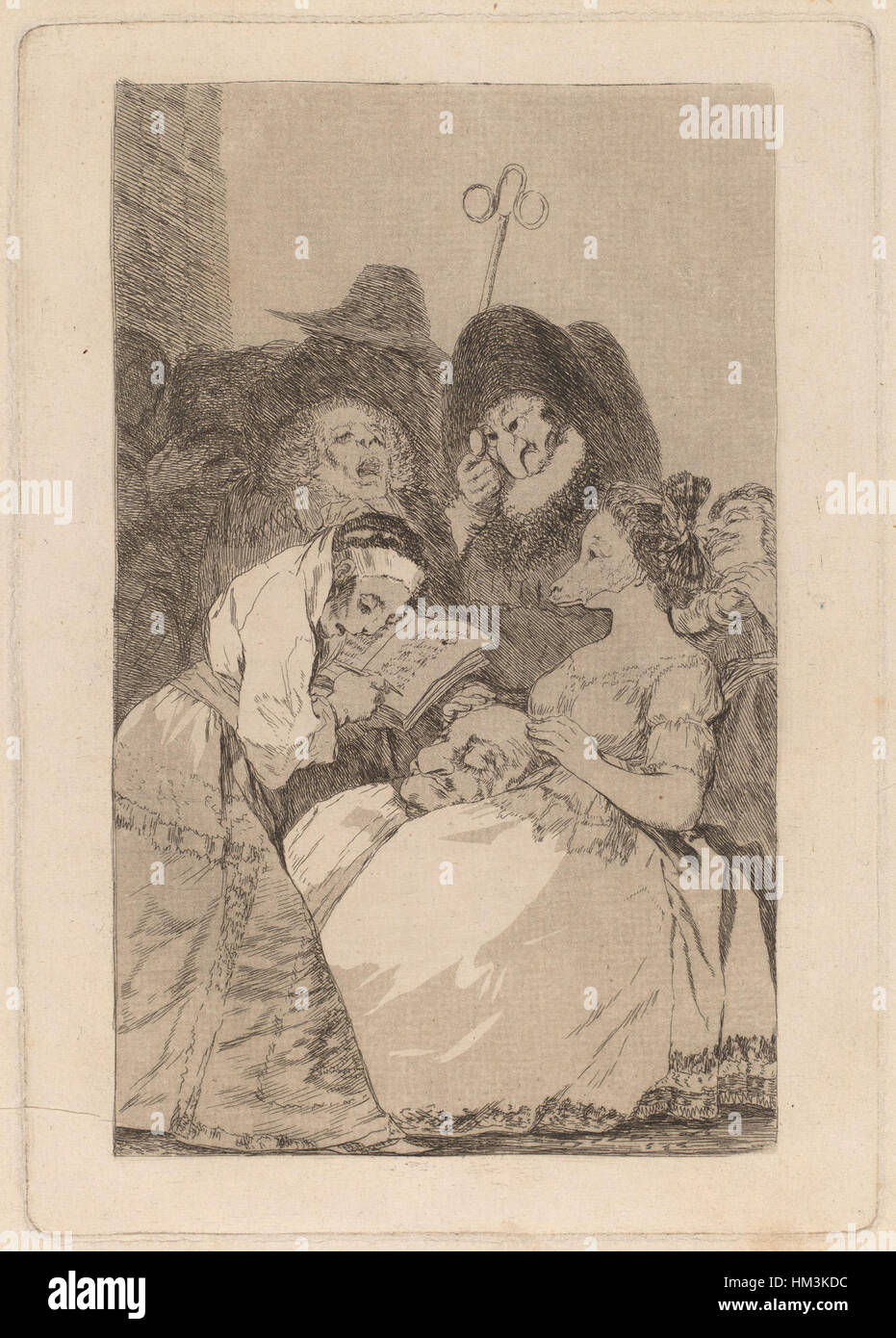 Goya - La Filiacion (die Abstammung) Stockfoto