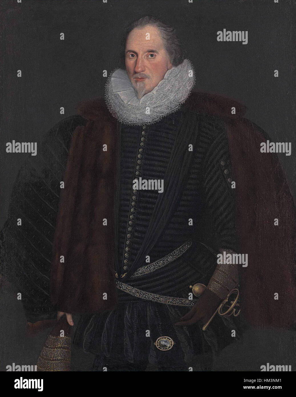 John Scudamore (1540-1623), der Holme Lacy, Herefordshire, von Englisch-Schule von ca. 1590 Stockfoto