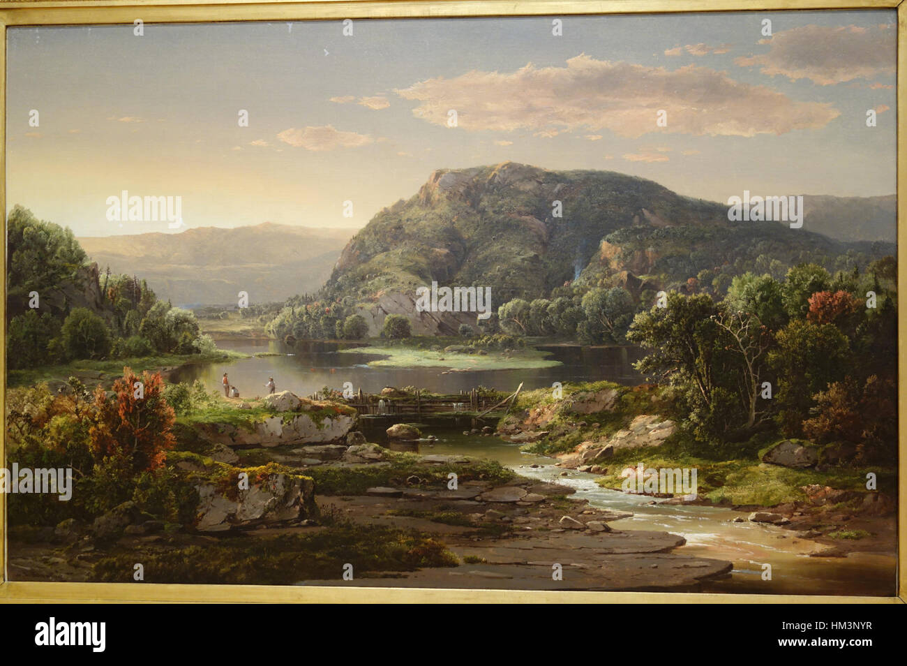 Landscape - Chazen Museum der Kunst - DSC02158 von William Louis Sonntag nach 1857, Öl auf Leinwand Stockfoto